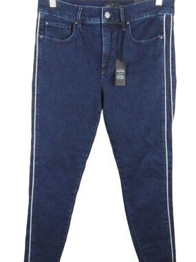 NWT Ann Taylor "The Skinny" Mid Rise Dark Wash Woman's Size 8